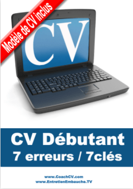 cv débutant rédiger exemple