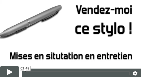 vendez moi ce stylo question en entretien d'embauche